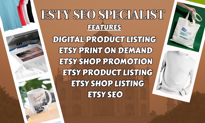 Gig Preview - Setup etsy digital product shop, etsy digital products, etsy product listing SEO