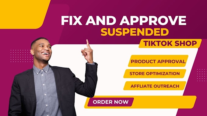 Gig Preview - Approve suspended tiktok shop product listing tik tok shop ads SEO optimization