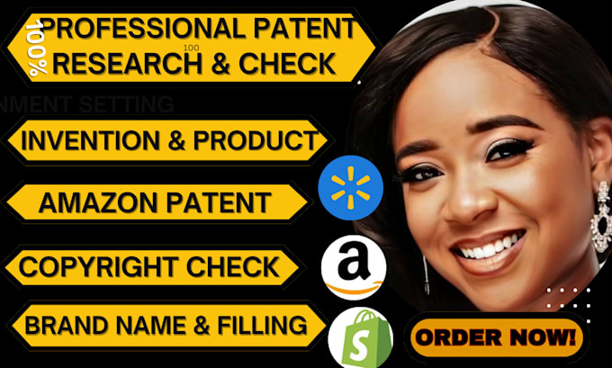 Gig Preview - Conduct amazon patent search, trademark check, filling, for product or ideal