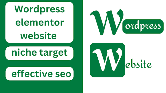 Gig Preview - Design modern  wordpress elementor website  niche target  effective seo