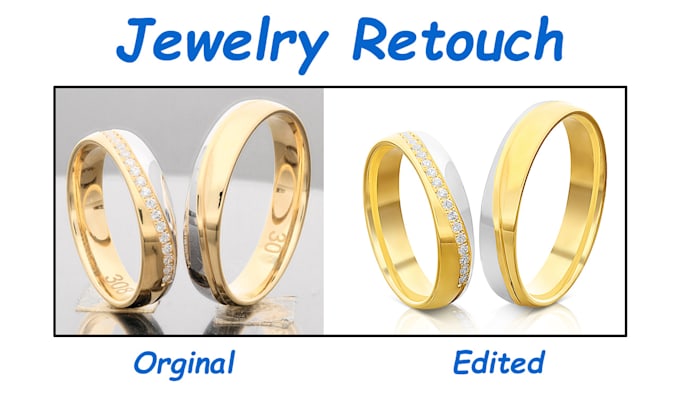 Gig Preview - Do best jewelry photo editing, retouching, color correction