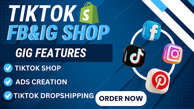 Bestseller - setup tiktok shop, facebook shop, instagram shop, ads for shopify marketing