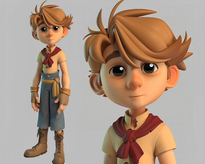 Gig Preview - 3d character modeling 3d cartoon character stylized character 3d rigging  avater