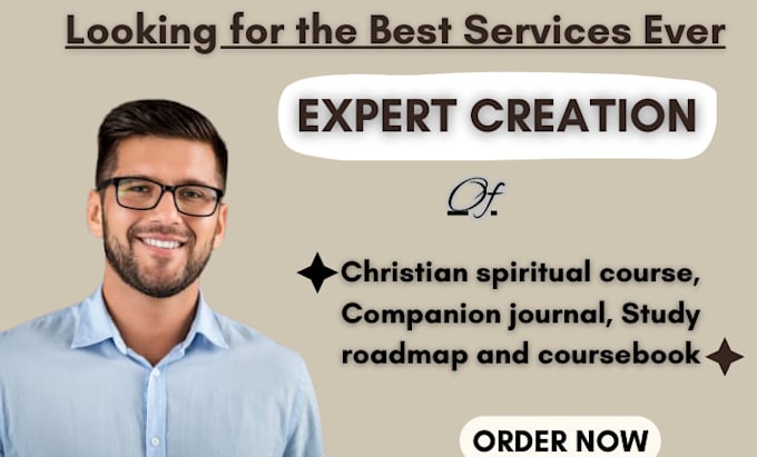 Gig Preview - Create christian spiritual course, companion journal, study roadmap, coursebook