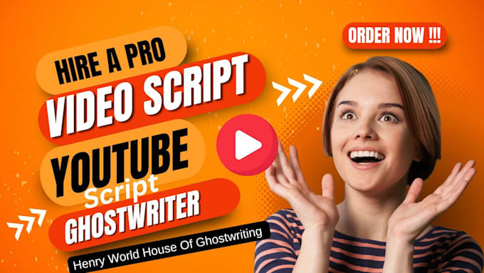 Gig Preview - Write video script for, youtube script, history script, script writer, script