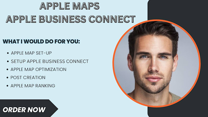 Gig Preview - Create verified apple map listing get your business on apple business connect