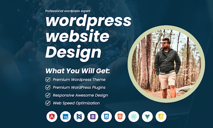 Gig Preview - Create a responsive wordpress website or landing page