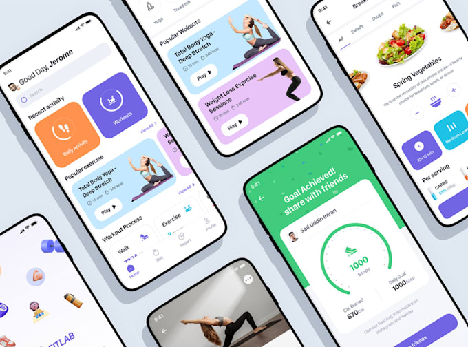 Gig Preview - Develop fitness app, gym app, fitness workout app, diet and trainer app