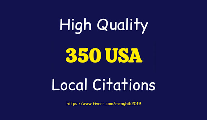 Gig Preview - Do 350 USA local citations and directory submission for local business SEO