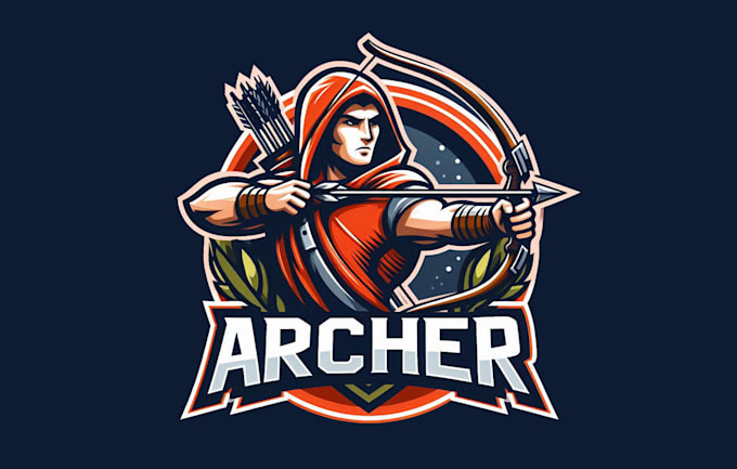 Gig Preview - Design an awesome archer sport mascot logo in just 1 day