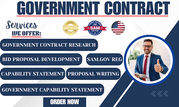 Gig Preview - Create a winning government capability statement for federal bid proposal rfp