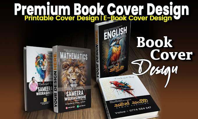 Gig Preview - Do professional book cover design, book cover design, e book cover design