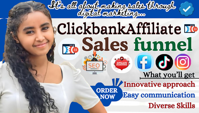 Gig Preview - Affiliate marketing sales funnel for clickfunnels, gohighlevel, systeme io sales