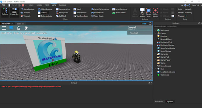 Gig Preview - Script any system for your game in roblox, roblox studio