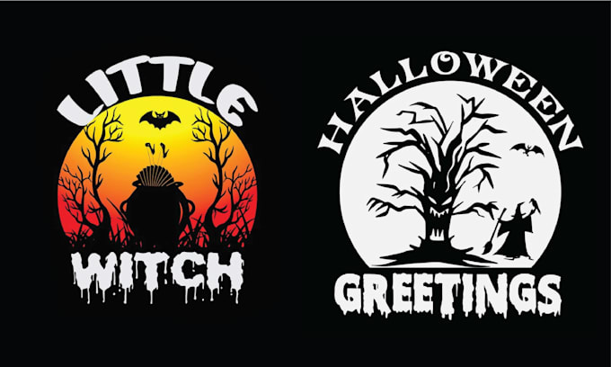 Gig Preview - Do colorful pumpkin horror halloween t shirt logo design