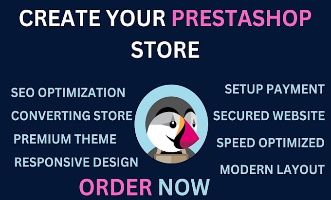 Gig Preview - Develop prestashop store,custom module,theme customization,core web vitals,addon