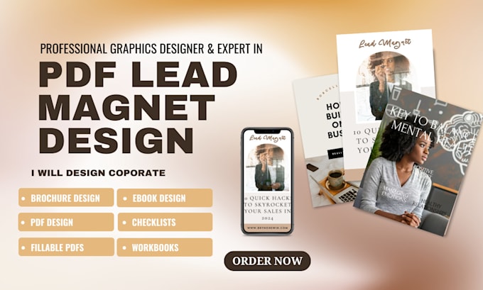 Gig Preview - Do PDF lead magnet, interactive  ebook, PDF lead magnet design for business