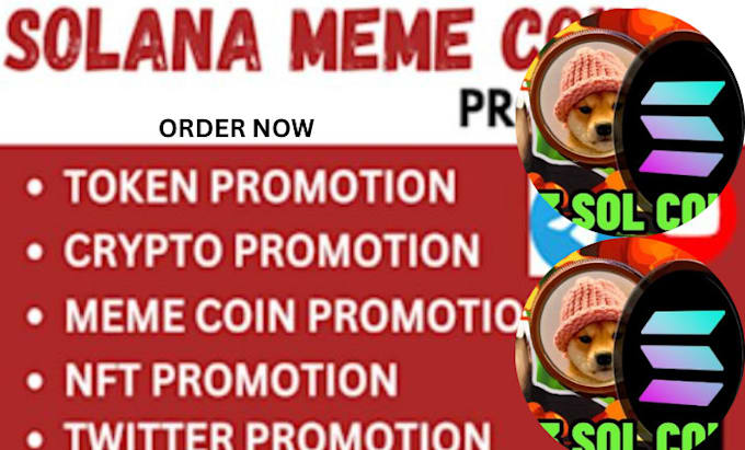 Gig Preview - Do solana meme coin promotion telegram crypto meme coin marketing