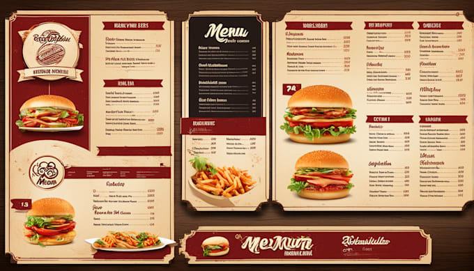 Bestseller - make food menu, restaurant menu and menu board design