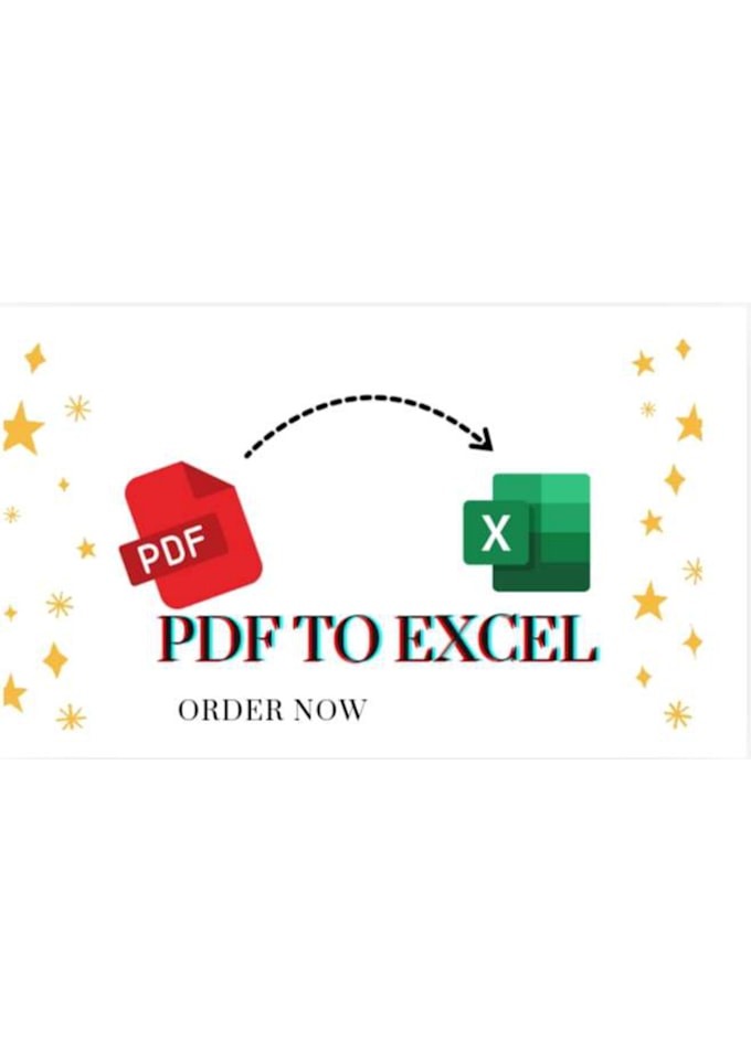 Gig Preview - Convert all any pdf files to excel