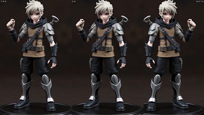 Gig Preview - Design 3d toy bjd model action figure articulated model game character miniature