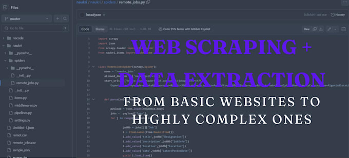 Bestseller - do web scraping and data extraction from any website