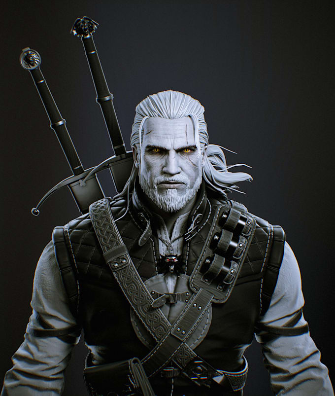 Gig Preview - Design a well detail 3d character modeling,3d dwarfs model ,z brush, ue5 rigging