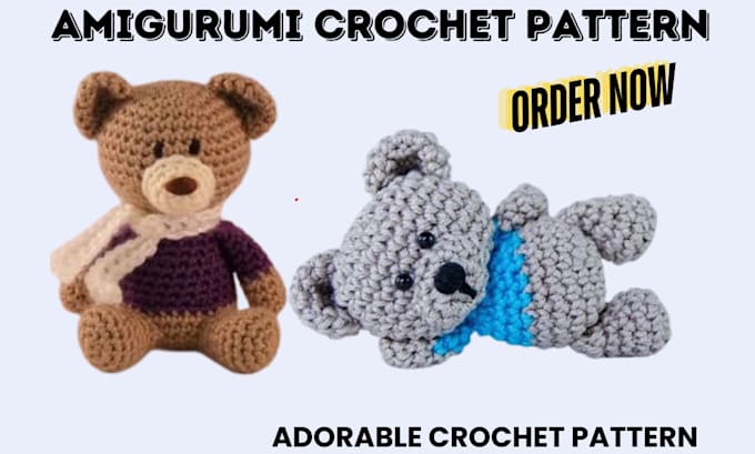 Gig Preview - Write steps amigurumi crochet pattern of any given picture for your online shop