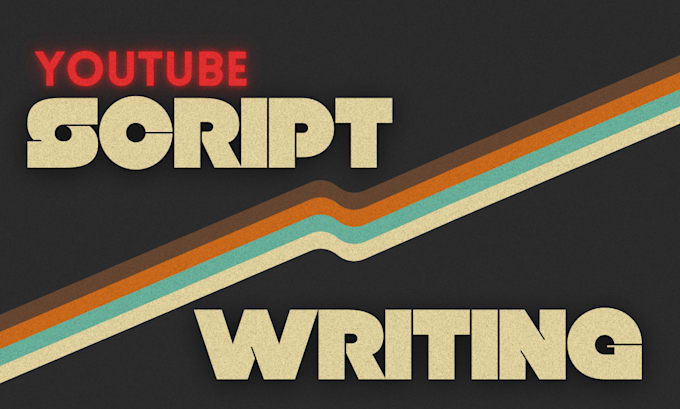 Gig Preview - Write your youtube script as a professional screenwriter