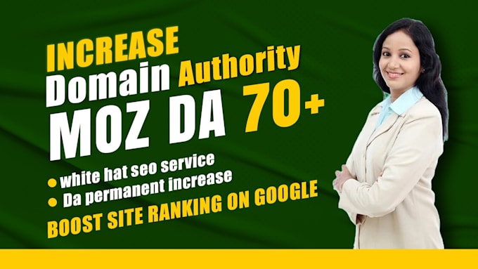 Gig Preview - Increase domain rating ahrefs dr domain authority moz da with seo backlinks