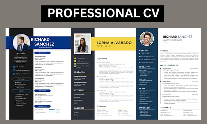 Gig Preview - Build your job resume cv writing cover letter linkedin maker design  cv maker