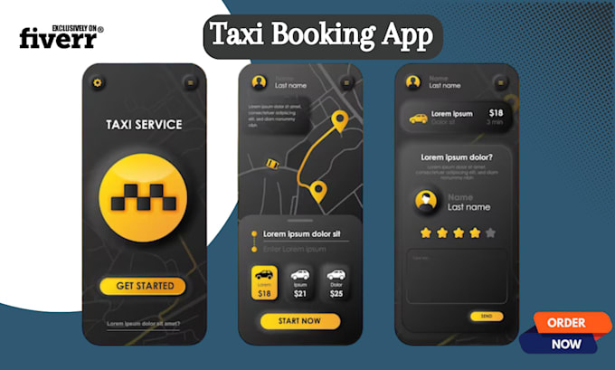 Gig Preview - Develop a custom taxi booking app or rideshare app like uber or ola