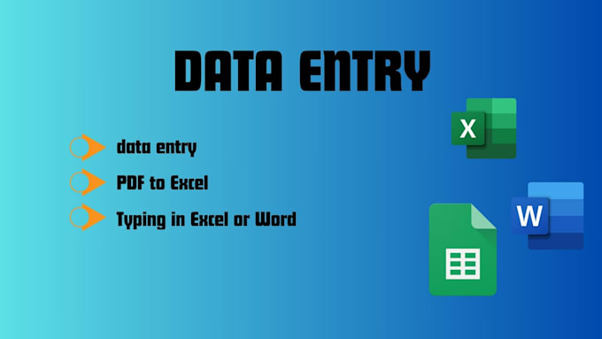 Bestseller - do accurate data entry, PDF to excel and list emails