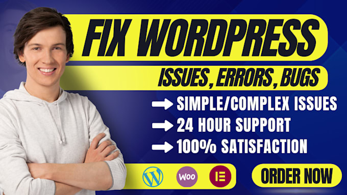 Gig Preview - Fix wordpress bugs, fix wordpress issues and errors, provide wordpress help