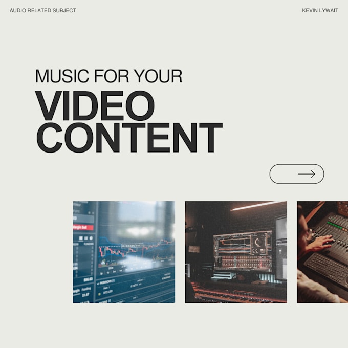 Gig Preview - Make custom music solutions for your video content