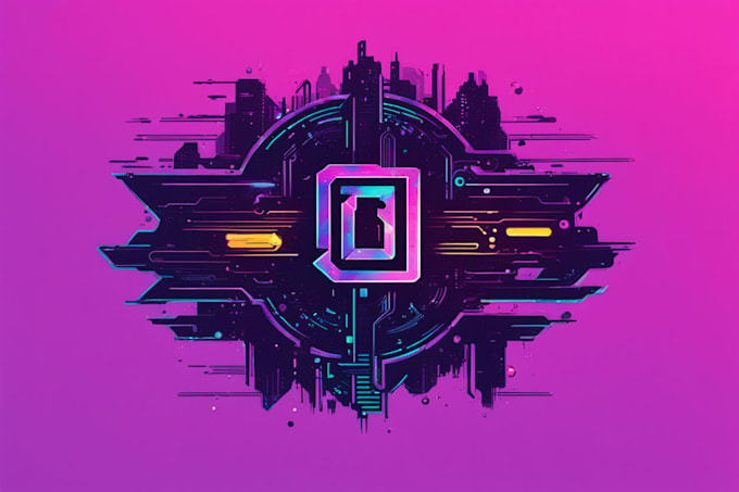 Gig Preview - Do crypto cyberpunk glitch logo