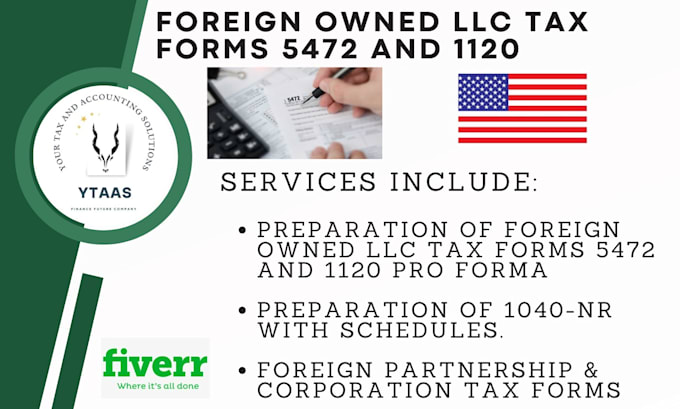 Gig Preview - Prepare foreign owned business tax return 5472 and 1120