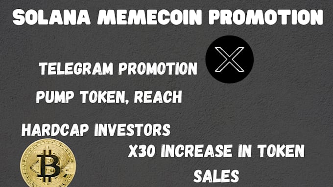 Gig Preview - Solana memecoin promotion, crypto telegram marketing sell out 500m token presale