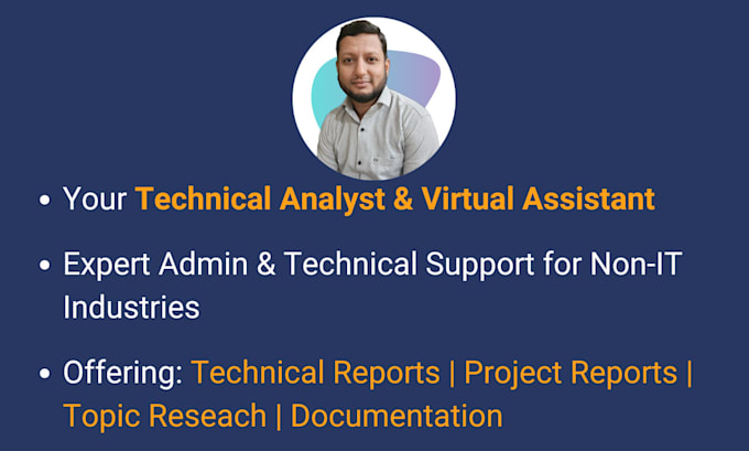 Gig Preview - Be your skilled technical analyst and virtual assistant for engineering research