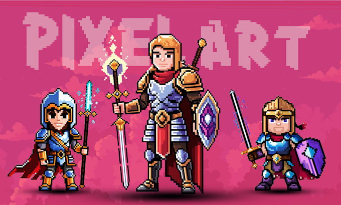 Gig Preview - Make pixel art character and asset design for games websites and more