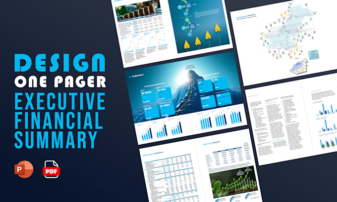 Gig Preview - Design a one page executive summary or report in powerpoint or photoshop