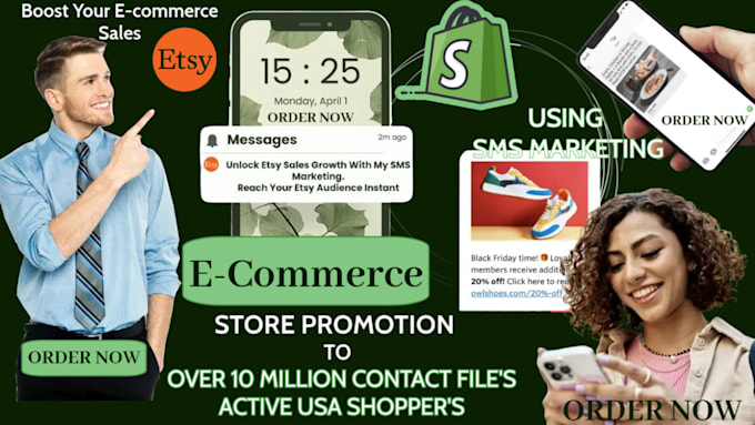 Gig Preview - Elevate your etsy store with targeted SMS marketing