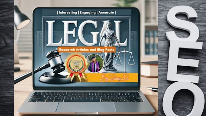 Gig Preview - Write SEO legal articles and blog posts for your law firm