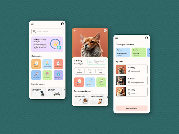 Gig Preview - Build pet management app, pet store app, pet care app, and website