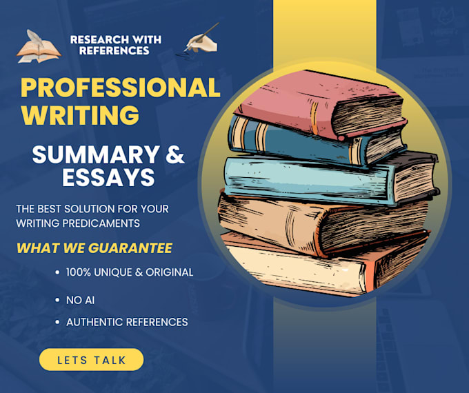 Gig Preview - Handle essay writing, summaries, reports, and case studies