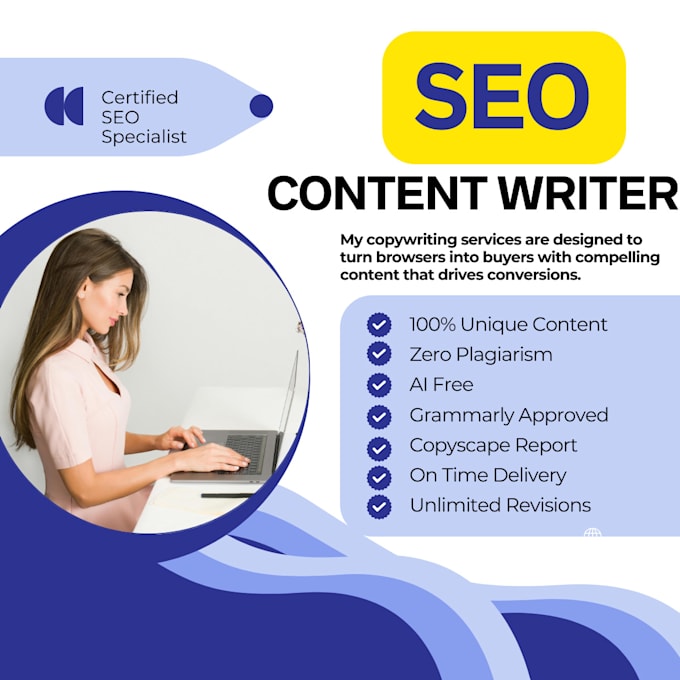 Gig Preview - Write top quality SEO blog post and articles with images