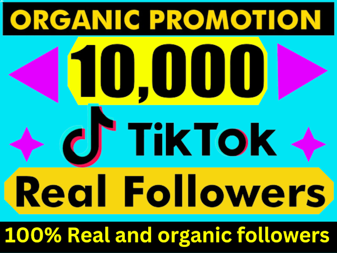 Gig Preview - Buy 1000 tiktok real followers organicaly