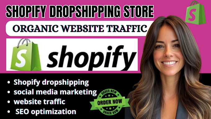 Gig Preview - Do shopify dropshipping marketing, etsy ads, stan store, organic traffic website