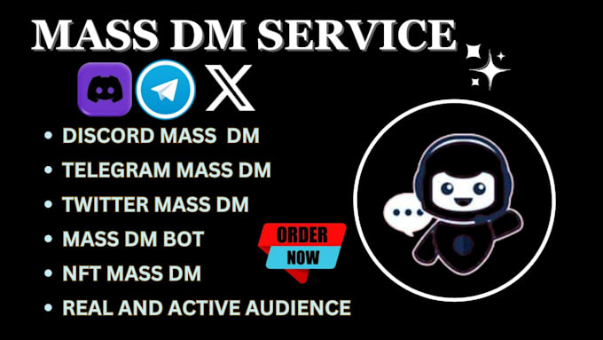 Bestseller - build mass dm bot telegram bot discord dm bot twitter dm reddit dm bot