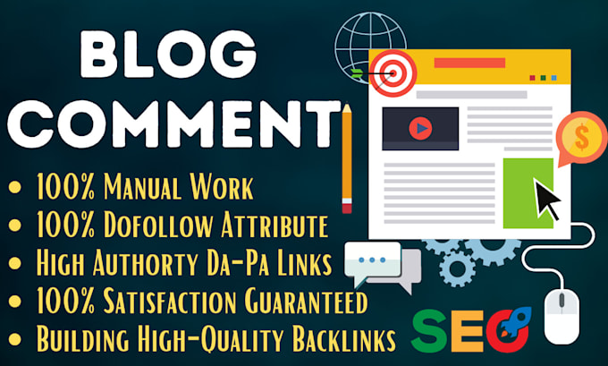 Gig Preview - 200 blog comments high quality do follow backlink